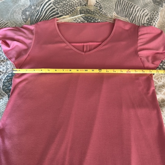 Micoson Pink Flutter Sleeve Knit Top - Picture 6 of 11